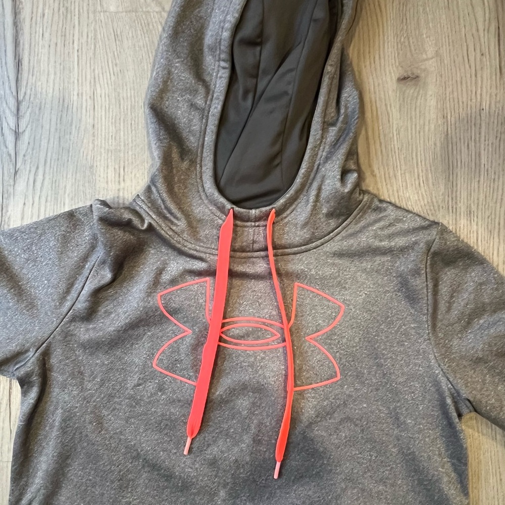Under Armour Gray and Pink Sweatshirt Hoodie